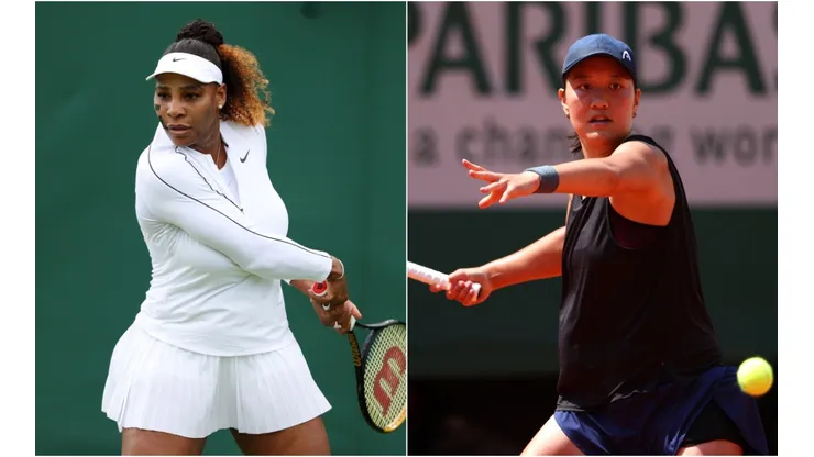 Serena Williams (left) and Harmony Tan