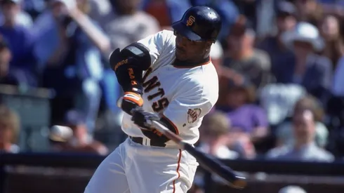 Barry Bonds during the 2001 season with the San Francisco Giants.
