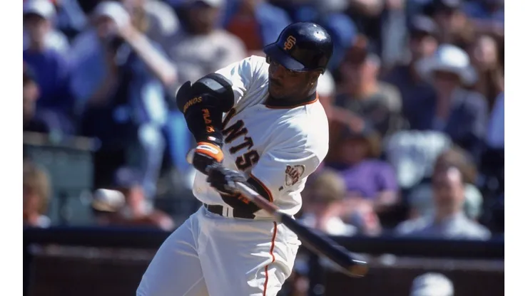 Barry Bonds during the 2001 season with the San Francisco Giants.