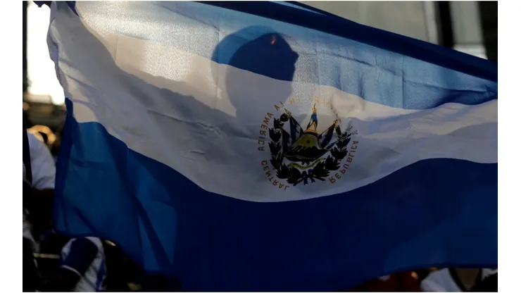 El Salvador fan waves a flag during a game