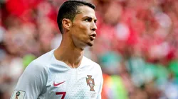 Cristiano Ronaldo playing for Portugal