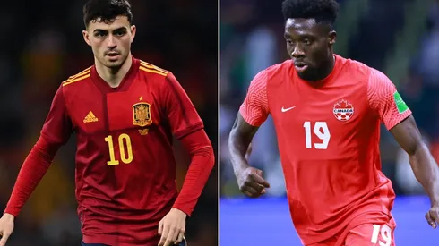 Pedri and Alphonse Davies, two of the most talented youngsters that could play Qatar 2022