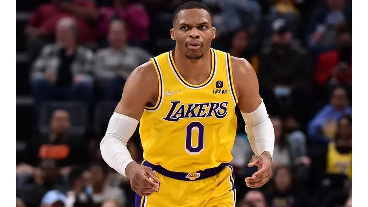 Russell Westbrook in action during the 2021-22 NBA season.