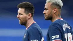 Lionel Messi and Neymar of PSG
