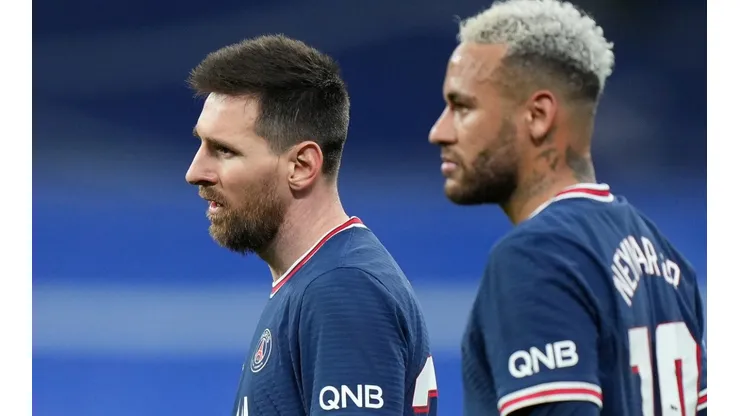 Lionel Messi and Neymar of PSG