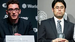 Fabiano Caruana (L) and Hikaru Nakamura (R)