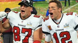 Rob Gronkowski and Tom Brady, long-time partners