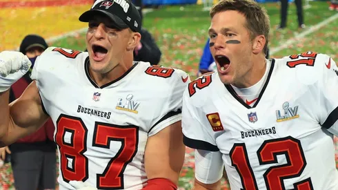 Rob Gronkowski and Tom Brady, long-time partners