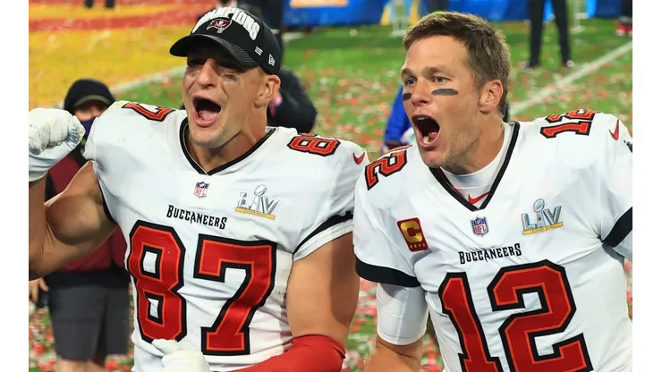 Rob Gronkowski and Tom Brady, long-time partners