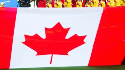 Canadian flag during a game