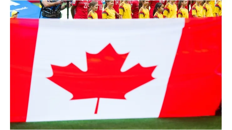 Canadian flag during a game