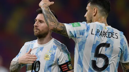 Lionel Messi and Leandro Paredes