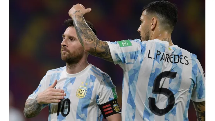 Lionel Messi and Leandro Paredes