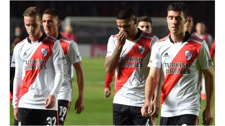 Tomás Pochettino, David Martínez and José Paradela of River Plate