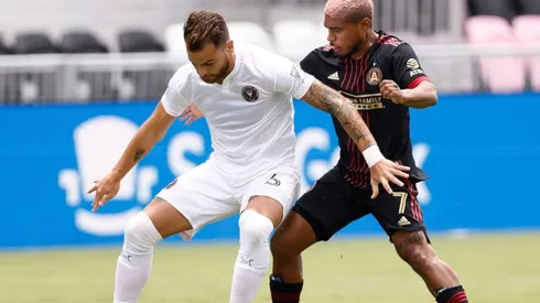 Leandro Gonzalez of Inter Miami CF and Josef Martinez of Atlanta United