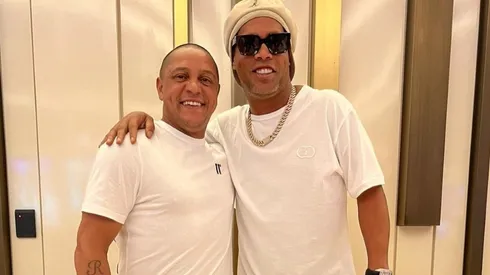 Roberto Carlos (left) and Ronaldinho