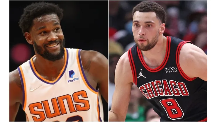 Deandre Ayton (left) & Zach LaVine
