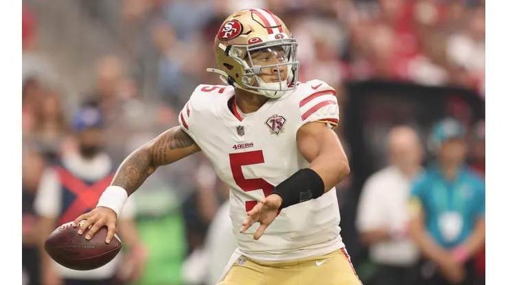 Trey Lance in action during the 2021 NFL season.