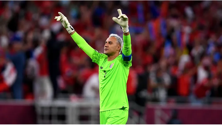 Keylor Navas of Costa Rica celebrates