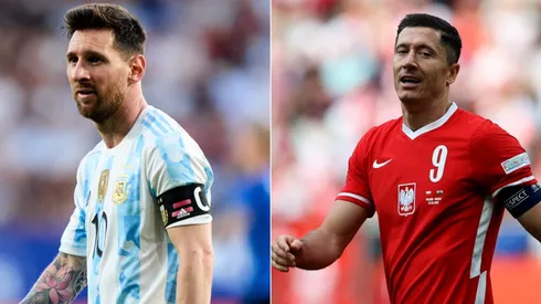 Lionel Messi and Robert Lewandowski