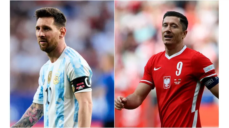 Lionel Messi and Robert Lewandowski