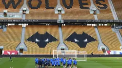 A general view during a Italy training session at Molineux