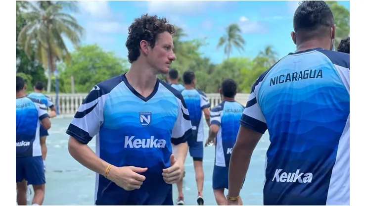 Nicaragua train for the game against Bahamas