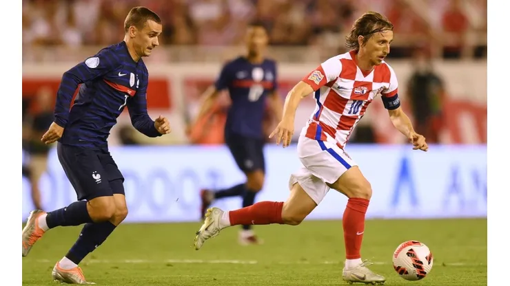 Antoine Griezmann (left) and Luka Modric.