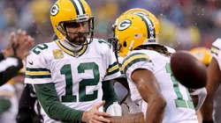 Aaron Rodgers (left) and Davante Adams.