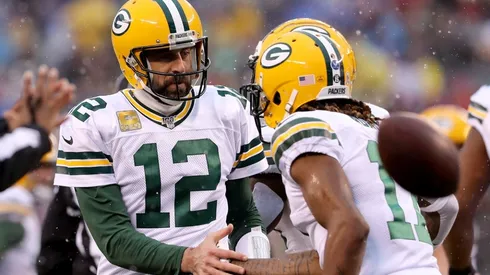 Aaron Rodgers (left) and Davante Adams.