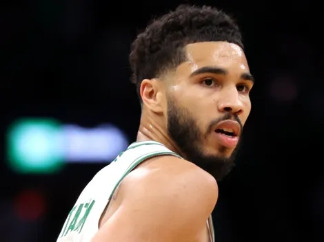 2022 NBA Finals: Jayson Tatum climbs up to the Celtics' podium for most points in the NBA Playoffs