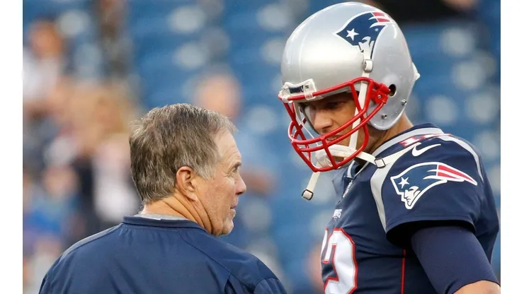 Bill Belichick (left) and Tom Brady.