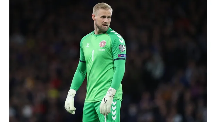 Kasper Schmeichel of Denmark