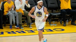 Klay Thompson #11 of the Golden State Warriors