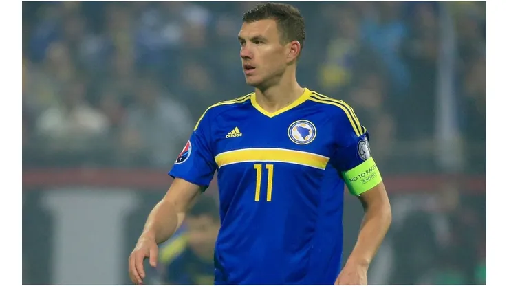 Edin Dzeko of Bosnia
