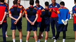 Andorra team training ahead game vs Moldova
