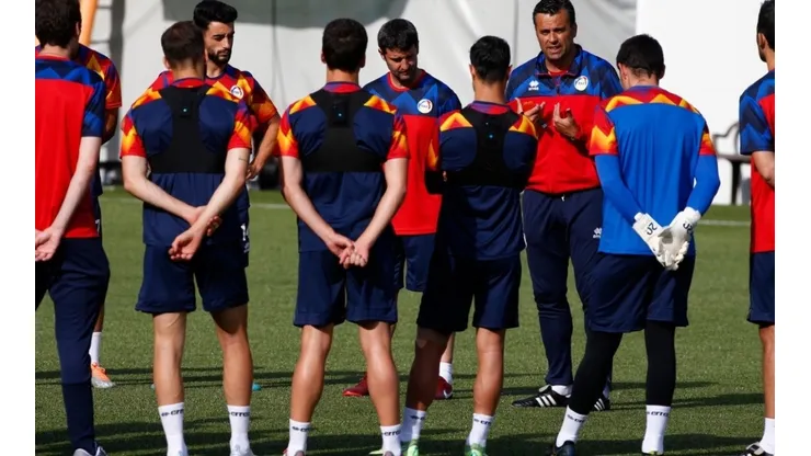 Andorra team training ahead game vs Moldova