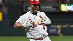 Albert Pujols celebrating.