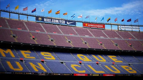 General view inside the Camp Nou stadium