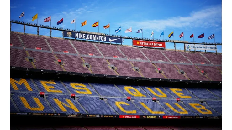 General view inside the Camp Nou stadium