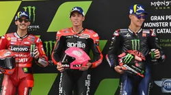 In order: Bagnaia, Espargaro and Quartararo the three best in qualifying