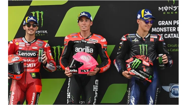 In order: Bagnaia, Espargaro and Quartararo the three best in qualifying