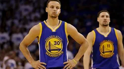 Stephen Curry and Klay Thompson