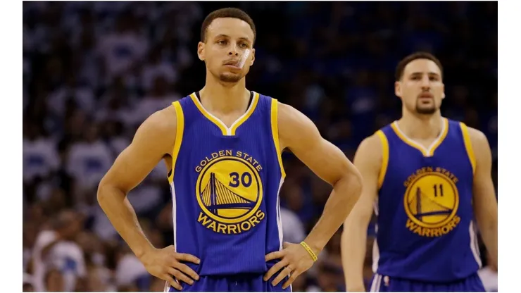 Stephen Curry and Klay Thompson