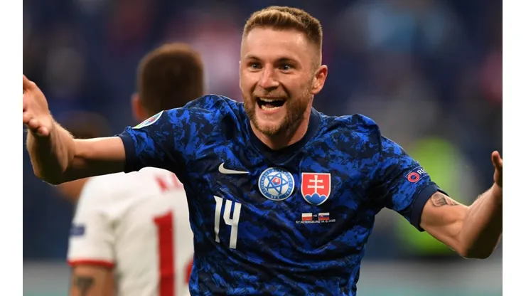 Milan Skriniar of Slovakia