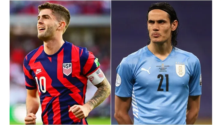 Christian Pulisic and Edinson Cavani