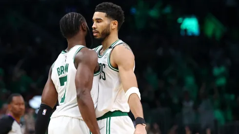 Jayson Tatum and Jaylen Brown