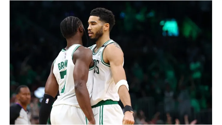 Jayson Tatum and Jaylen Brown