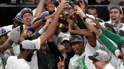 Boston Celtics celebrates their #22nd Eastern Conference title