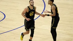 Stephen Curry and Jordan Poole